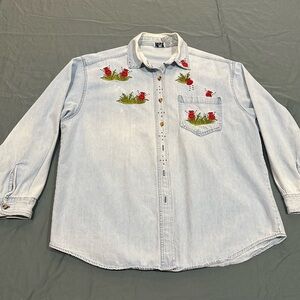 Vintage Embroidery Shirt
